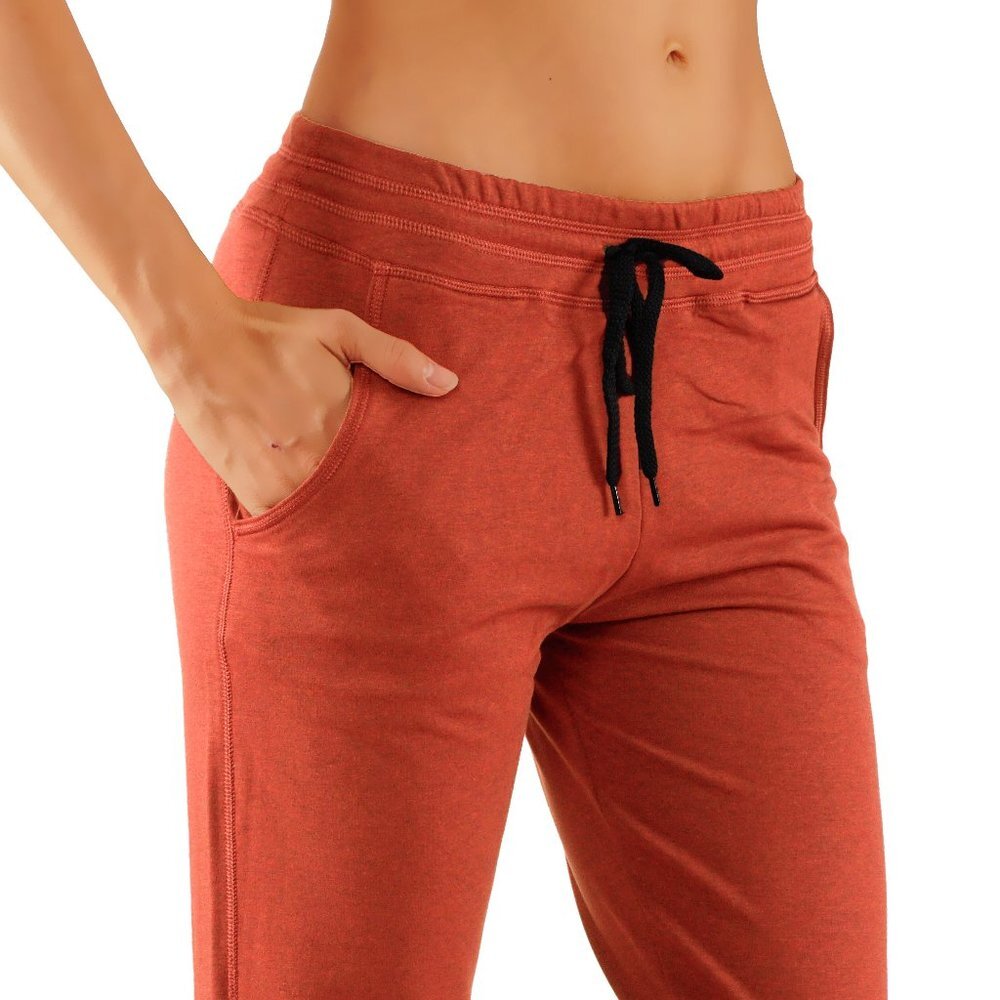 Warm Fleece Lined Open Bottom Cotton Sweatpants